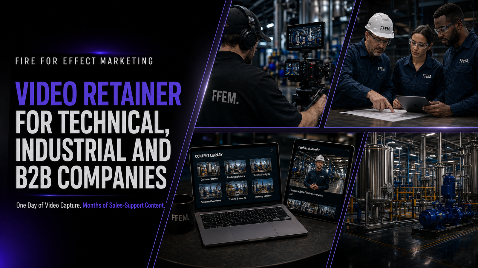 Video Retainer for Technical, Industrial and B2B companies.